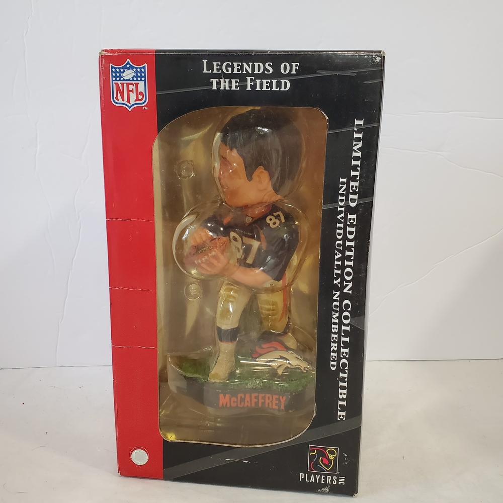 NFL Legends of the Field McCaffrey Figurine - Black, Gold, Red